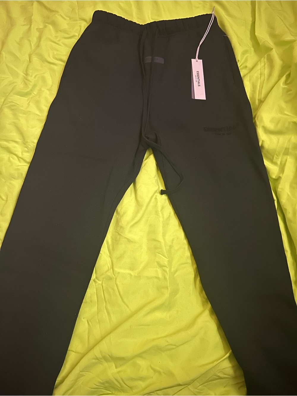 Fear of God Black Drawstring Joggers